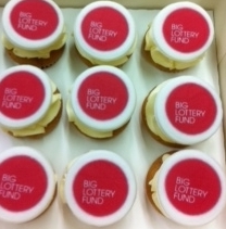Big Lottery Fund cupcakes to celebrate!
