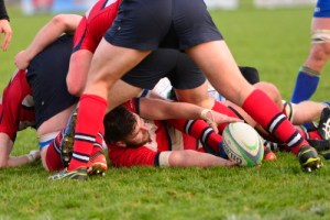 An action shot of Hamilton Rugby Club taken by Carluke Camera Club.
