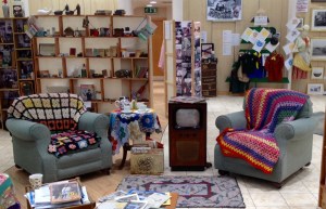 Living room area in Little Shop of Memories.