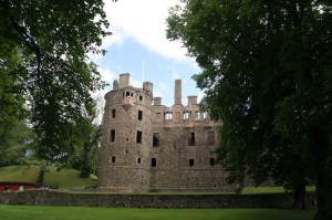 Huntly Castle is used as the logo for the Trust.