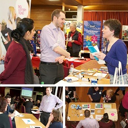 Alastair and Gurdeep at the tsiMORAY conference, Elgin (Photos by Diane Smith, Dizzying Project Management)