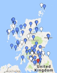 Click on the map for details of SLF grants awarded 