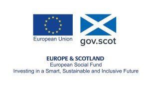 European Union logo and The Scottish Government logo together