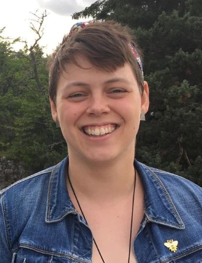 Sophie smiling at the camera
