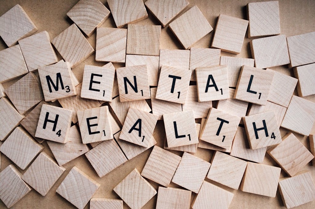 scrabble letters saying mental health