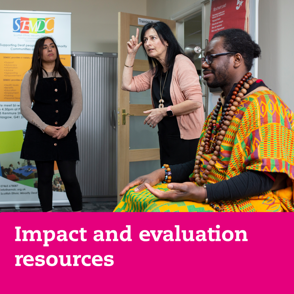 Click here for 'Impact and evaluation resources'