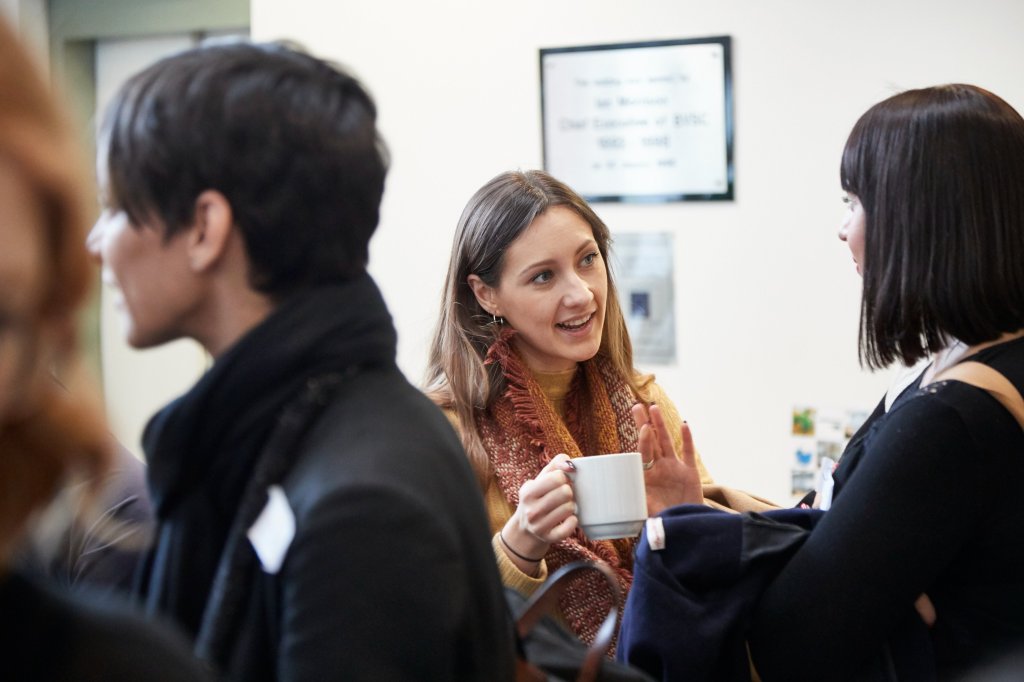 People talking and networking